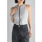 ダブルジップアメスリラメタンクトップ 77-004085 | BONJOUR SAGAN | 詳細画像4 