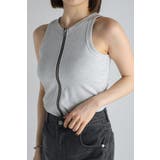 ダブルジップアメスリラメタンクトップ 77-004085 | BONJOUR SAGAN | 詳細画像5 