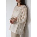 IVORY | シアークルーネックプルオーバーブラウス 77-004101 | BONJOUR SAGAN