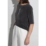 ハーフスリーブベロアT 77-004107 | BONJOUR SAGAN | 詳細画像2 