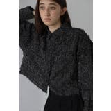 BLACK | cropped fringe shirt | BONJOUR SAGAN