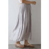 ワッシャーサテンリラクシーギャザースカート 77-004135 | BONJOUR SAGAN | 詳細画像2 