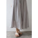 ワッシャーサテンリラクシーギャザースカート 77-004135 | BONJOUR SAGAN | 詳細画像6 