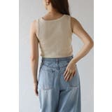 ハート刺繍リブタンクトップ 77-004136 | BONJOUR SAGAN | 詳細画像4 