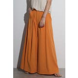 ORANGE | タックフレアワイドパンツ 77-004169 | BONJOUR SAGAN