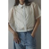 OFF-WHITE | sheer shiny shirt | BONJOUR SAGAN