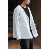 ツイードフリンジVネックジャケット 77-004464 | BONJOUR SAGAN | 詳細画像35 