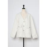 ツイードフリンジVネックジャケット 77-004464 | BONJOUR SAGAN | 詳細画像45 