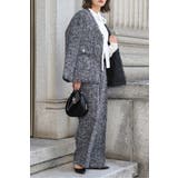 ツイードフリンジVネックジャケット 77-004464 | BONJOUR SAGAN | 詳細画像2 