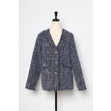 ツイードフリンジVネックジャケット 77-004464 | BONJOUR SAGAN | 詳細画像47 