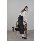 BLACK | shirring suspender skirt | BONJOUR SAGAN