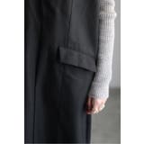 ライトツイルレイヤード風Vネックジャンスカ 77-004499 | BONJOUR SAGAN | 詳細画像10 