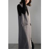 ライトツイルレイヤード風Vネックジャンスカ 77-004499 | BONJOUR SAGAN | 詳細画像17 