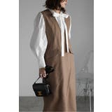 ライトツイルレイヤード風Vネックジャンスカ 77-004499 | BONJOUR SAGAN | 詳細画像23 