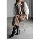 ライトツイルレイヤード風Vネックジャンスカ 77-004499 | BONJOUR SAGAN | 詳細画像25 