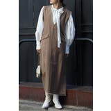 ライトツイルレイヤード風Vネックジャンスカ 77-004499 | BONJOUR SAGAN | 詳細画像26 