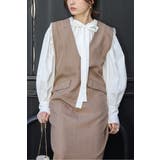 ライトツイルレイヤード風Vネックジャンスカ 77-004499 | BONJOUR SAGAN | 詳細画像27 