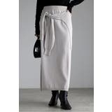 レイヤード風ニットIラインスカート 77-004553 | BONJOUR SAGAN | 詳細画像12 