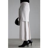 レイヤード風ニットIラインスカート 77-004553 | BONJOUR SAGAN | 詳細画像13 