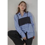 BLACK | back ribbon pinstripe | BONJOUR SAGAN