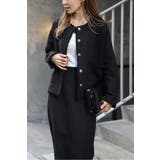 ツイードゴールド釦フリンジジャケット | BONJOUR SAGAN | 詳細画像15 