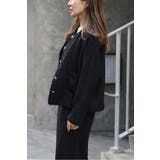 ツイードゴールド釦フリンジジャケット | BONJOUR SAGAN | 詳細画像16 