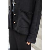 ツイードゴールド釦フリンジジャケット | BONJOUR SAGAN | 詳細画像19 