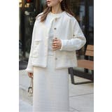 ツイードゴールド釦フリンジジャケット | BONJOUR SAGAN | 詳細画像22 