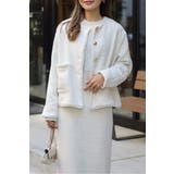 ツイードゴールド釦フリンジジャケット | BONJOUR SAGAN | 詳細画像23 