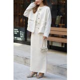 ツイードゴールド釦フリンジジャケット | BONJOUR SAGAN | 詳細画像25 