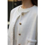 ツイードゴールド釦フリンジジャケット | BONJOUR SAGAN | 詳細画像29 