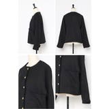 ツイードゴールド釦フリンジジャケット | BONJOUR SAGAN | 詳細画像33 