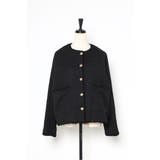 ツイードゴールド釦フリンジジャケット | BONJOUR SAGAN | 詳細画像35 