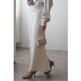 IVORY | ツイードIラインバックスリットスカート 77-004588 | BONJOUR SAGAN