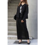 ツイードIラインバックスリットスカート 77-004588 | BONJOUR SAGAN | 詳細画像18 