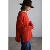 ORANGE-RED | 裾リブニット | BONJOUR SAGAN