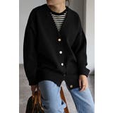 ゴールドボタン ダンボールカーディガン | BONJOUR SAGAN | 詳細画像1 