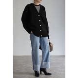 ゴールドボタン ダンボールカーディガン | BONJOUR SAGAN | 詳細画像2 