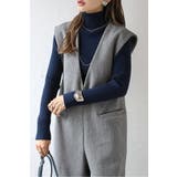 DARK-NAVY | ニット セーター ハイネック | BONJOUR SAGAN