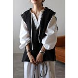 ツイードフリンジディープVベスト 88-002936 | BONJOUR SAGAN | 詳細画像7