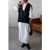 ツイードフリンジディープVベスト 88-002936 | BONJOUR SAGAN | 詳細画像8