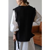 ツイードフリンジディープVベスト 88-002936 | BONJOUR SAGAN | 詳細画像11