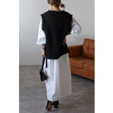 ツイードフリンジディープVベスト 88-002936 | BONJOUR SAGAN | 詳細画像12