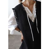 ツイードフリンジディープVベスト 88-002936 | BONJOUR SAGAN | 詳細画像13