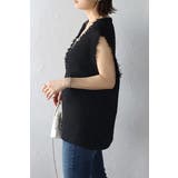 ツイードフリンジディープVベスト 88-002936 | BONJOUR SAGAN | 詳細画像2