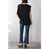 ツイードフリンジディープVベスト 88-002936 | BONJOUR SAGAN | 詳細画像5