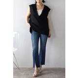 ツイードフリンジディープVベスト 88-002936 | BONJOUR SAGAN | 詳細画像6