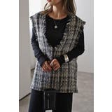 ツイードフリンジディープVベスト 88-002936 | BONJOUR SAGAN | 詳細画像19