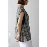 ツイードフリンジディープVベスト 88-002936 | BONJOUR SAGAN | 詳細画像15