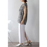 ツイードフリンジディープVベスト 88-002936 | BONJOUR SAGAN | 詳細画像16